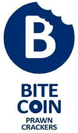 B BITE COIN PRAWN CRACKERS logo