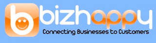 B BIZHAPPY CONNECTING BUSINESSES TO CUSTOMERS logo