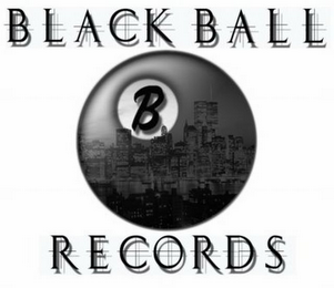 B BLACK BALL RECORDS logo