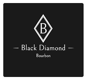 B BLACK DIAMOND BOURBON logo