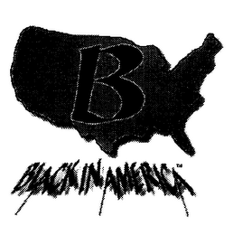 B BLACK IN AMERICA logo