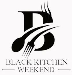 B BLACK KITCHEN WEEKEND logo