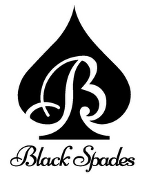 B BLACK SPADES logo