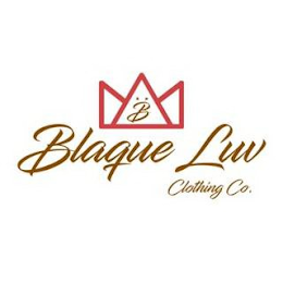 B BLAQUE LUV CLOTHING CO. logo