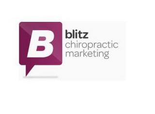 B BLITZ CHIROPRACTIC MARKETING logo