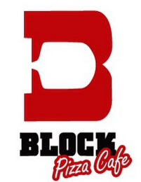 B BLOCK PIZZA CAFE logo