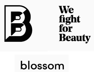 B BLOSSOM WE FIGHT FOR BEAUTY logo