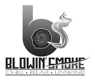 B BLOWIN' SMOKE CHILL · RELAX · UNWIND logo