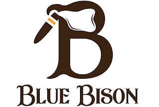 B BLUE BISON logo
