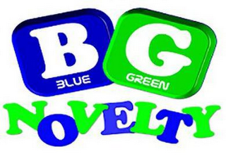 B BLUE G GREEN NOVELTY logo