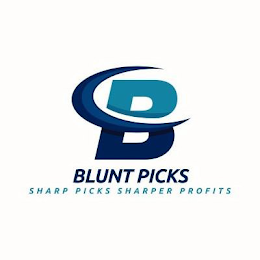 B BLUNT PICKS SHARP PICKS SHARPER PROFITS logo