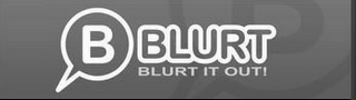 B BLURT BLURT IT OUT! logo