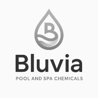 B BLUVIA POOL AND SPA CHEMICALS logo