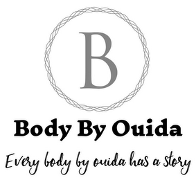 B BODY BY OUIDA EVERY BODY BY OUIDA HASA STORY logo