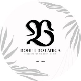 B BOHITI BOTÁNICA PRODUCTS FOR THE BODY + SPIRIT EST. 2021 logo