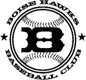 B BOISE HAWKS BASEBALL CLUB logo