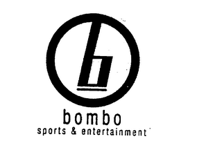 B BOMBO SPORTS & ENTERTAINMENT logo