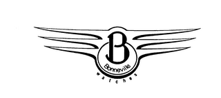B BONNEVILLE WATCHES logo