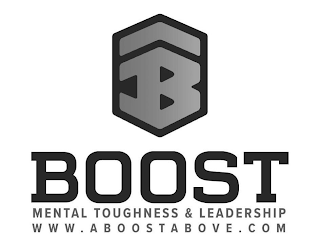 B BOOST MENTAL TOUGHNESS & LEADERSHIP WWW.ABOOSTABOVE.COM logo