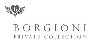 B BORGIONI PRIVATE COLLECTION logo