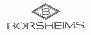 B BORSHEIMS logo