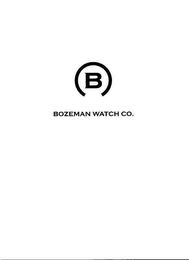B BOZEMAN WATCH CO. logo