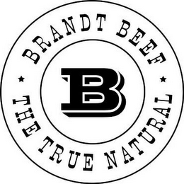 B BRANDT BEEF * THE TRUE NATURAL * logo