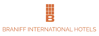 B BRANIFF INTERNATIONAL HOTELS logo
