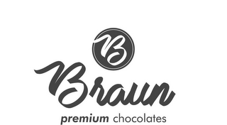 B BRAUN PREMIUM CHOCOLATES logo