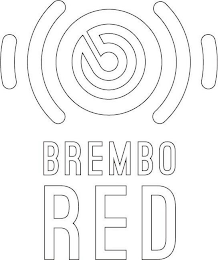 B BREMBO RED logo