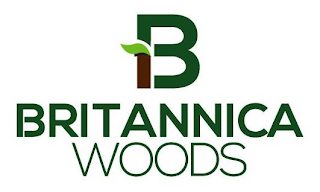 B BRITANNICA WOODS logo