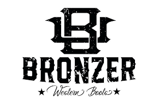 B BRONZER WESTERN BOOTS logo
