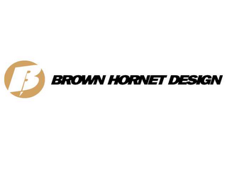 B BROWN HORNET DESIGN logo