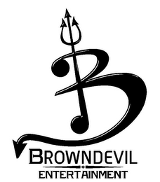 B BROWNDEVIL ENTERTAINMENT logo