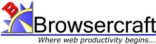 B BROWSERCRAFT WHERE WEB PRODUCTIVITY BEGINS... logo