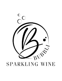B BUBBLI SPARKLING WINE logo