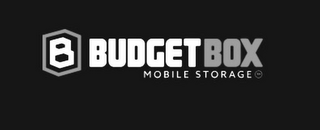 B BUDGET BOX MOBILE STORAGE logo