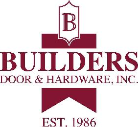B BUILDERS DOOR & HARDWARE, INC. EST. 1986 logo