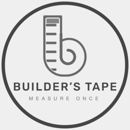 B BUILDER'S TAPE MEASURE ONCE logo
