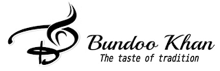B BUNDOO KHAN THE TASTE OF TRADITION logo