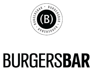 (B) BURGERSBAR · BURGERSBAR · BURGERSBAR · BURGERSBAR logo
