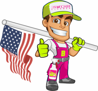 B BUST A MOVE CLEANER logo