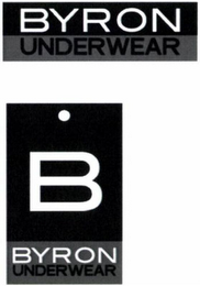B BYRON UNDERWEAR logo