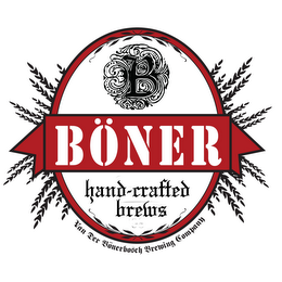 B BÖNER HAND-CRAFTED BREWS VAN DER BÖNERBOSCH BREWING COMPANY logo