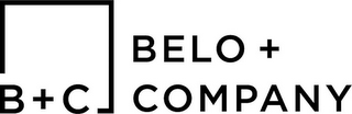 B + C BELO + COMPANY logo