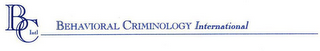 B C INTL BEHAVIORAL CRIMINOLOGY INTERNATIONAL logo