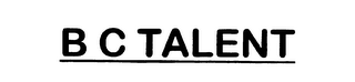 B C TALENT logo