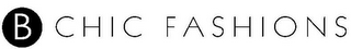 B CHIC FASHIONS logo