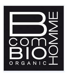 B COM BIO ORGANIC HOMME logo