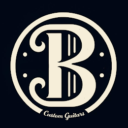 B CUSTOM GUITARS logo